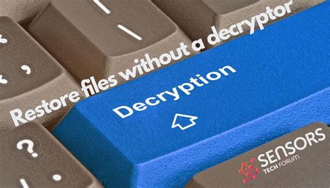 Restore Files Encrypted by Ransomware (Without Decryptor)